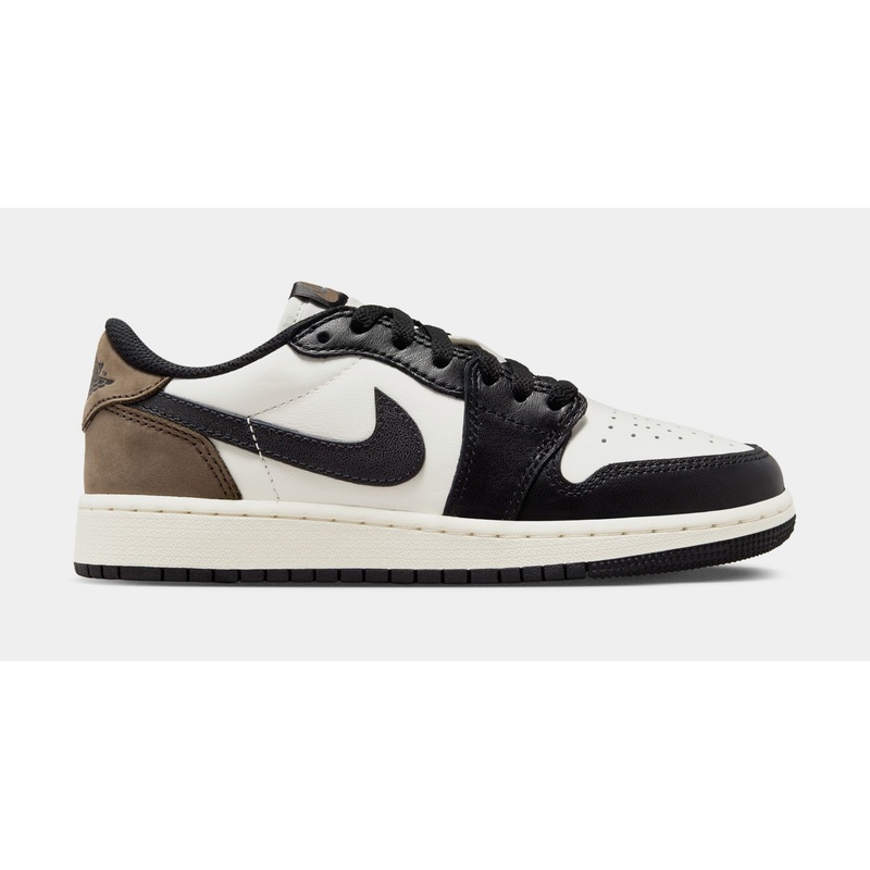 Air Jordan 1 Retro Low OG Mocha Grade School Lifestyle Shoes (Sail/Black/Dark Mocha)