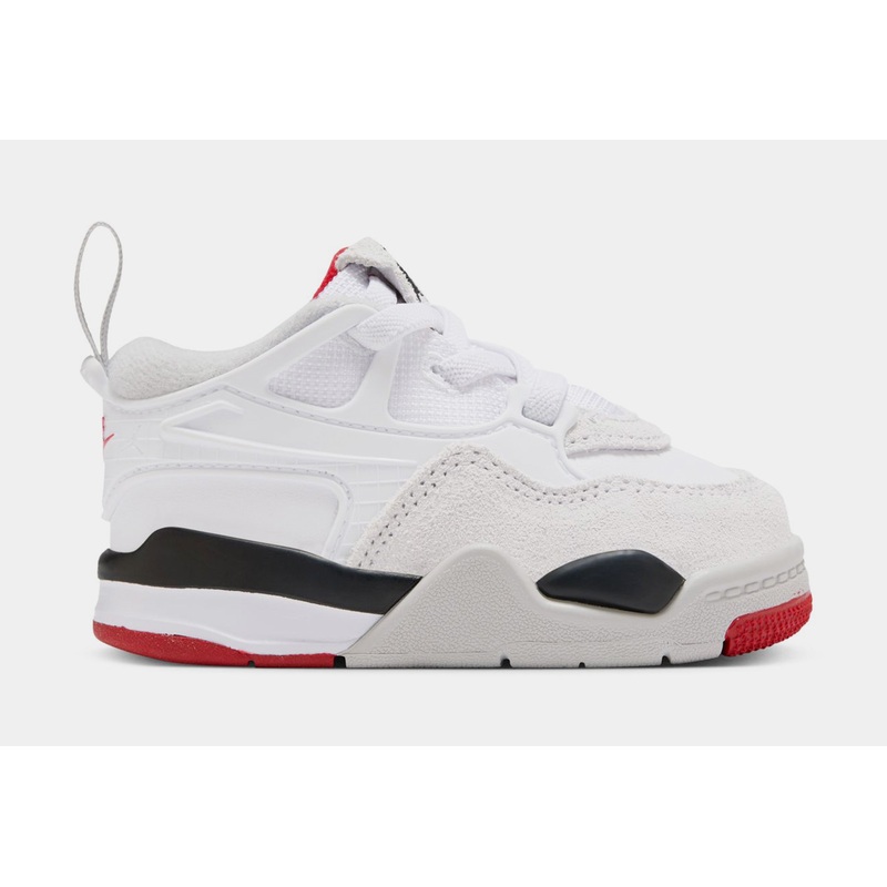 Air Jordan 4 RM Infant Toddler Lifestyle Shoes (Iron Grey/Off Noir/Dark Smoke Grey/Chambray)