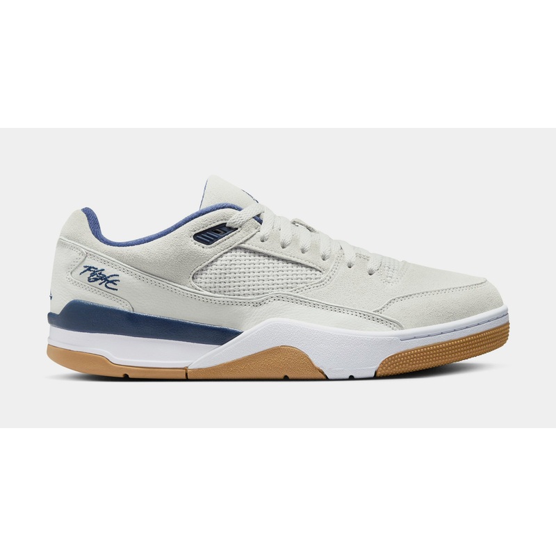 Flight Court Mens Basketball Shoes (Neutral Grey/Midnight Navy/White)