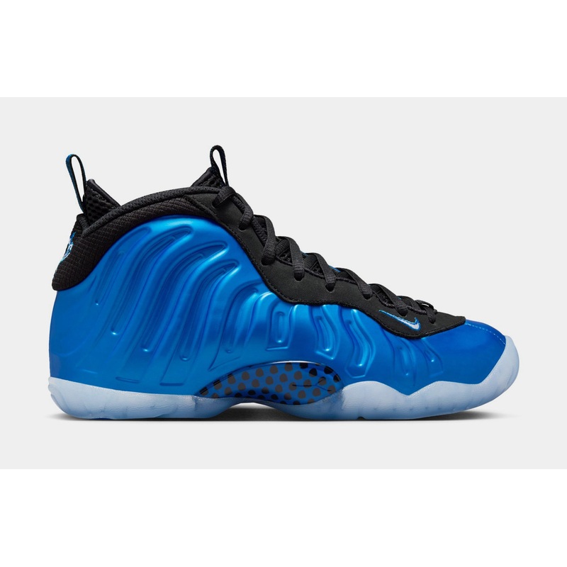 Little Posite One International Blue Grade School Lifestyle Shoes (Neon Royal/White/Black/Clear) Free Shipping