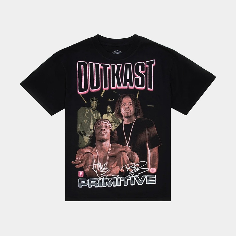 Outkast Graphic Mens Short Sleeve Shirt (Black/Brown)