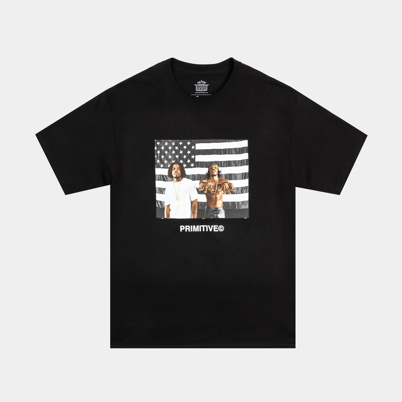 Outkast Graphic Mens Short Sleeve Shirt (Black/White)