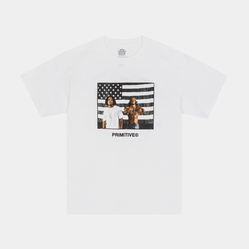 Outkast Graphic Mens Short Sleeve Shirt (White/Black/White)