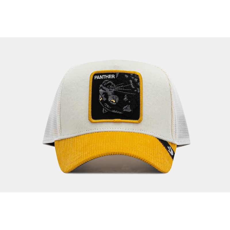 Rehtnap Trucker Mens Hat (Yellow/Beige)