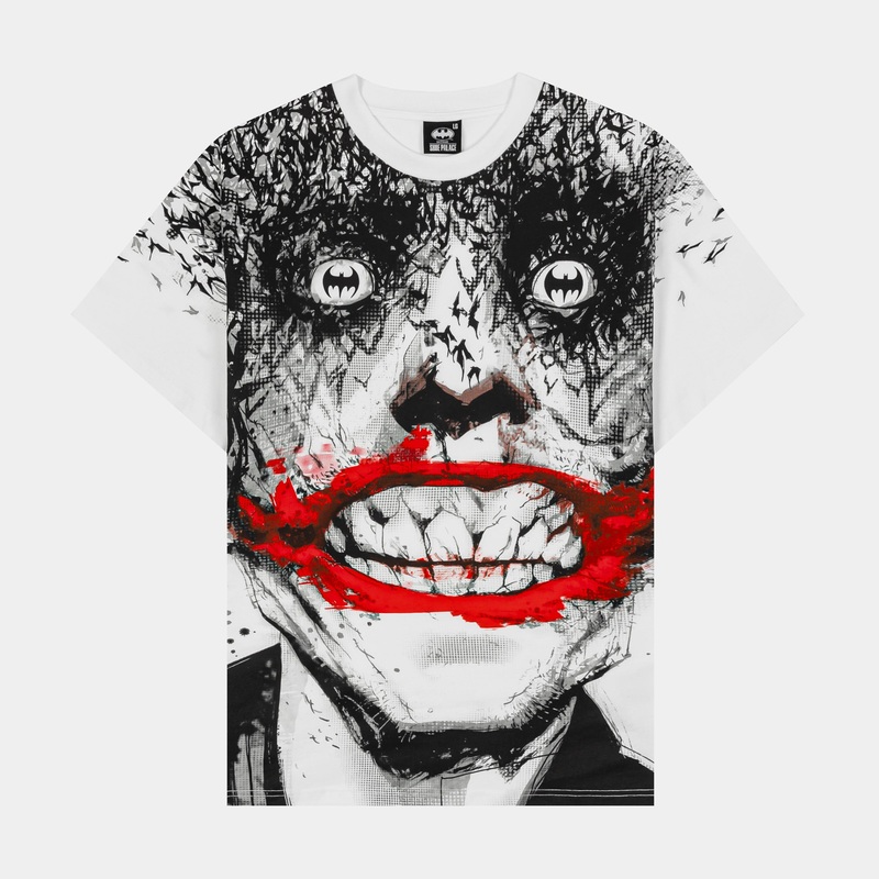 SP x Batman Madness Mens Short Sleeve Shirt (White/Red)