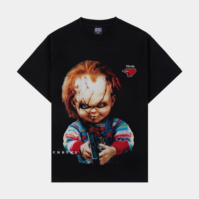 SP x Chucky Bride Mens Short Sleeve Shirt (Black/Red)
