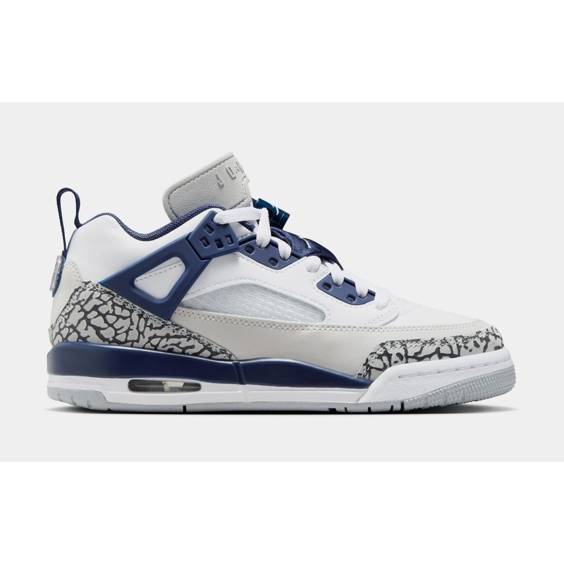 Spizike Low Grade School Lifestyle Shoes (White/Neutral Grey/Anthracite/Midnight Navy)