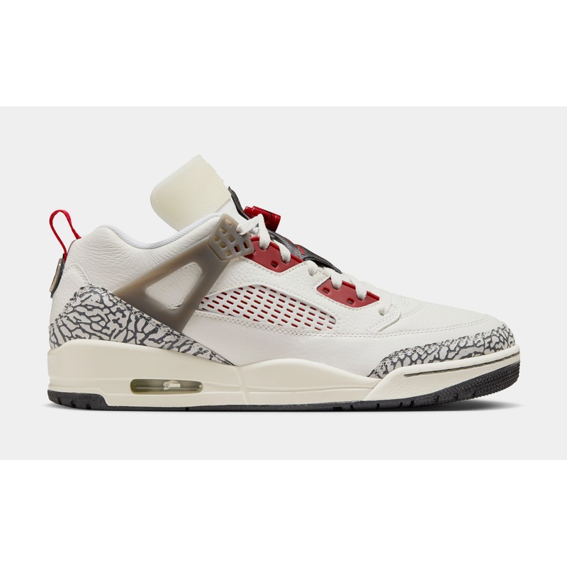 Spizike Low Mens Basketball Shoes (Sail/Anthracite/Coconut Milk/Varsity Red)