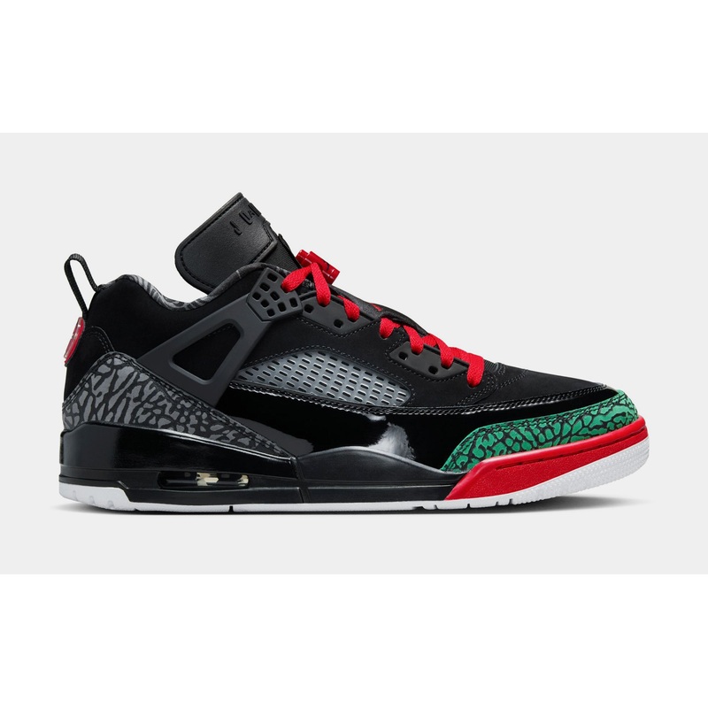 Spizike Low Mens Lifestyle Shoes (Black/Classic Green/White/Varsity Red)