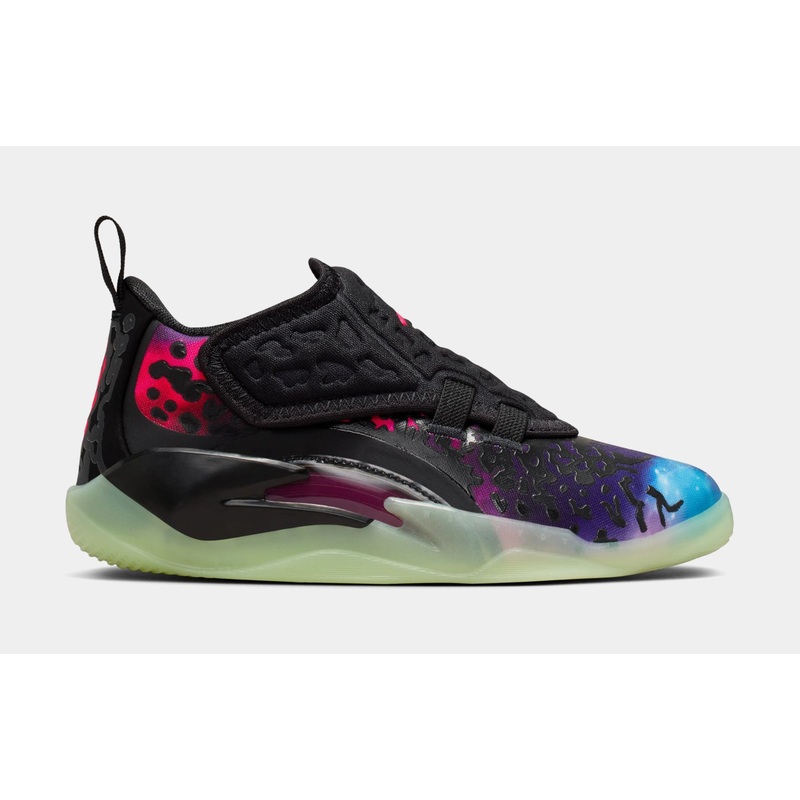 Zion 3 Solar Red Preschool Basketball Shoes (Black/Solar Red/Vivid Purple/Barely Volt)