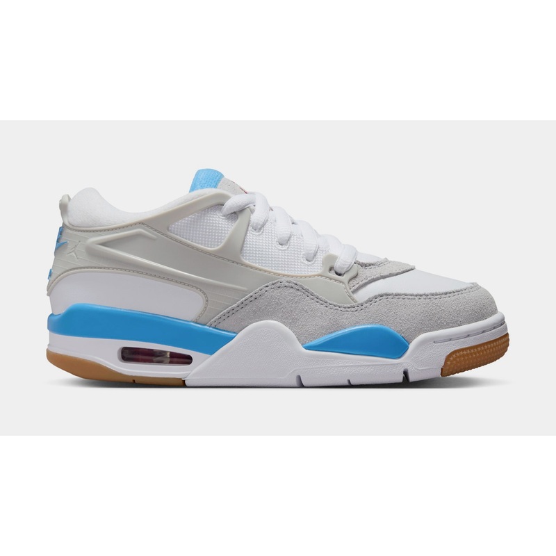 Air Jordan 4 RM Grade School Basketball Shoes (White/Neutral Grey/White)