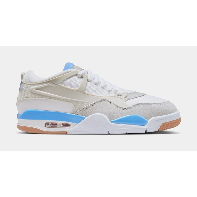 Air Jordan 4 RM Mens Basketball Shoes (White/White/Neutral Grey)