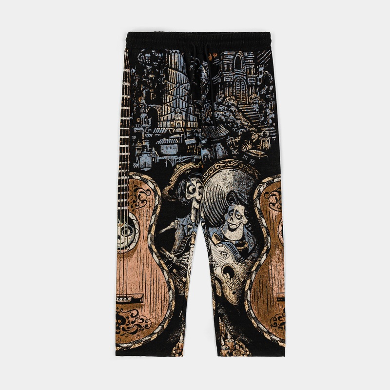Coco By  All Over Jacquard Knit Mens Pants (Black/Brown)