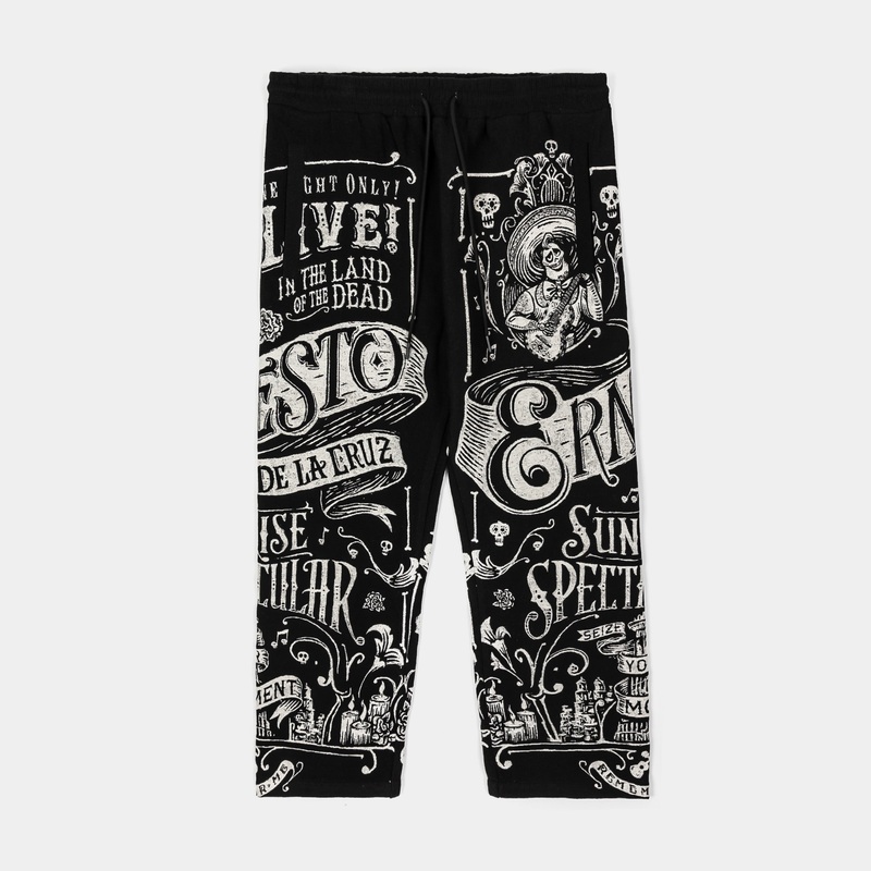 Coco by  Ernesto Jacquard Knit Material Mens Pants (Black/White)