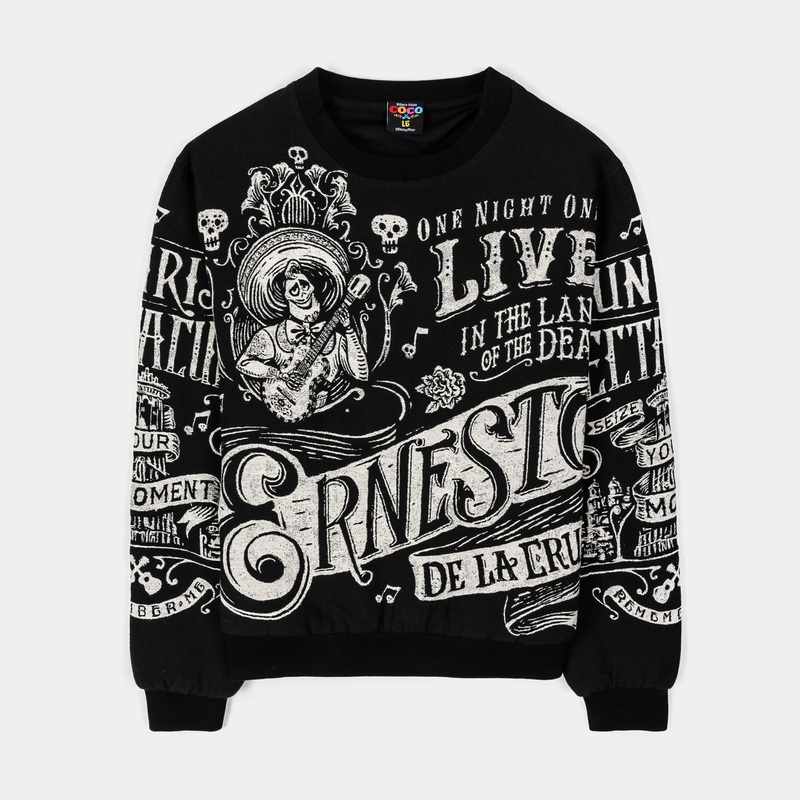 Coco By  Ernesto Jacquard Knit Mens Crewneck (Black/White)