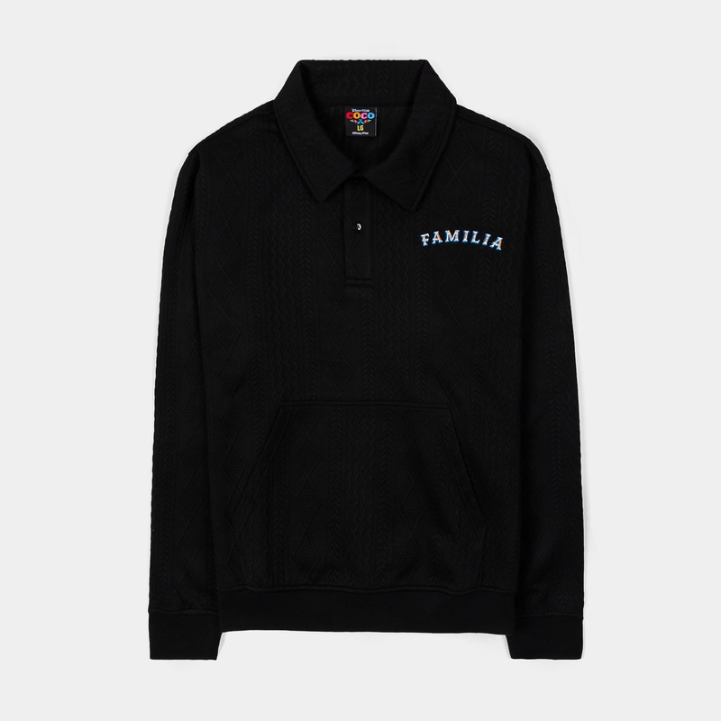 Coco By  Familia Mens Long Sleeve Shirt (Black/White)