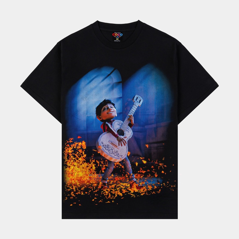 Coco By  Miguel Mens Short Sleeve Shirt (Black/Blue)