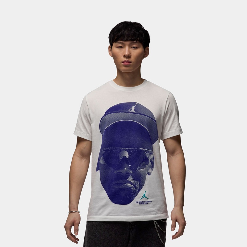 Diamond 45 Greatest Baseball Player Mens Short Sleeve Shirt (White)