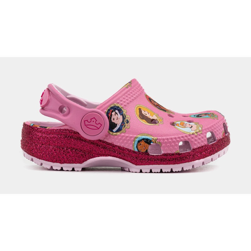 Disney Princess Classic Clog Infant Toddler Sandals (Soft Pink)