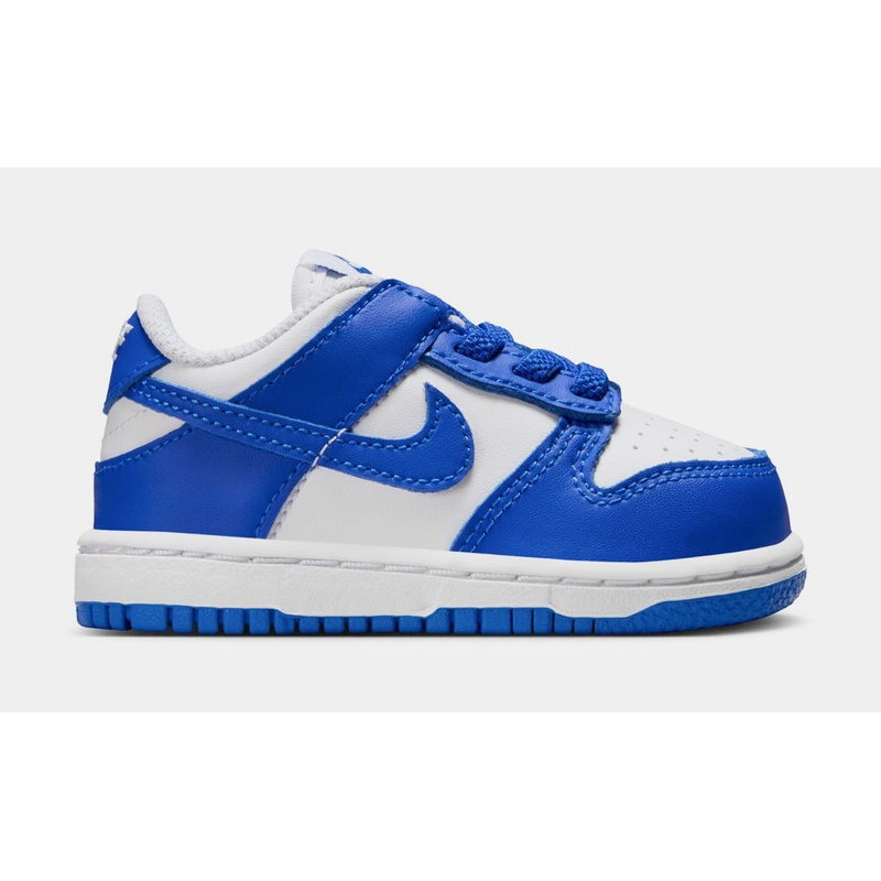 Dunk Low Infant Toddler Basketball Shoes (White/Hyper Royal/Hyper Royal)