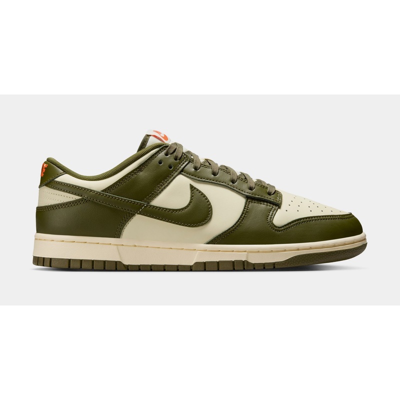 Dunk Low Retro Mens Basketball Shoes (Coconut Milk/Rough Green/Electro Orange)