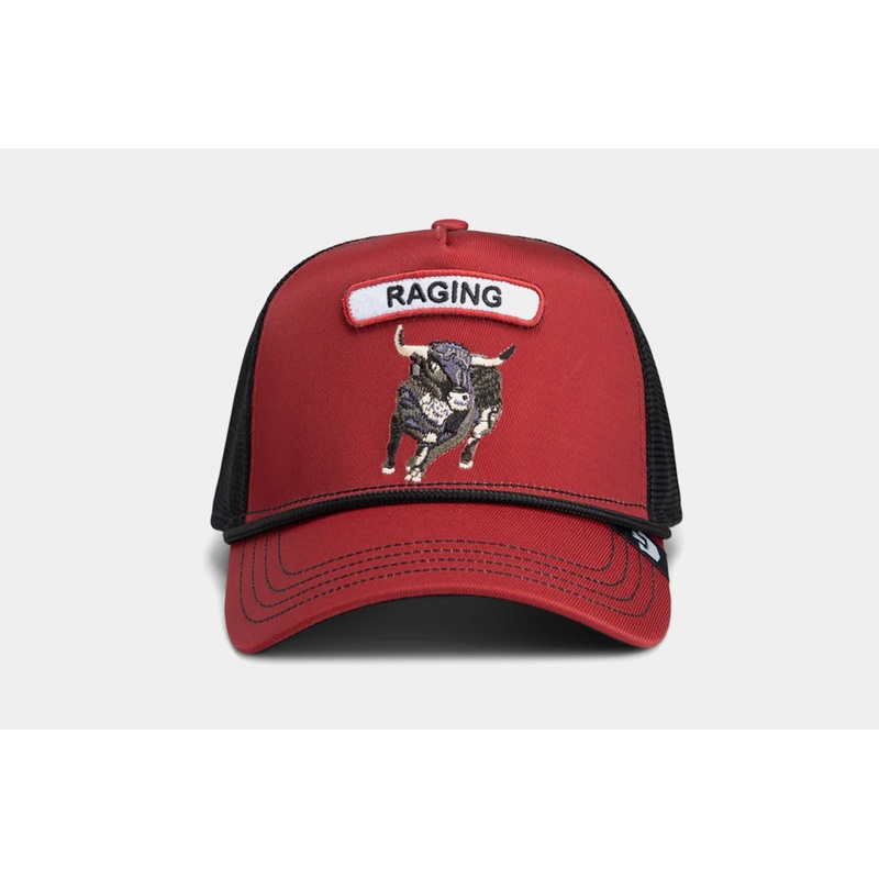 GB2 Raging Bull Trucker Mens Hat (Red/Black)