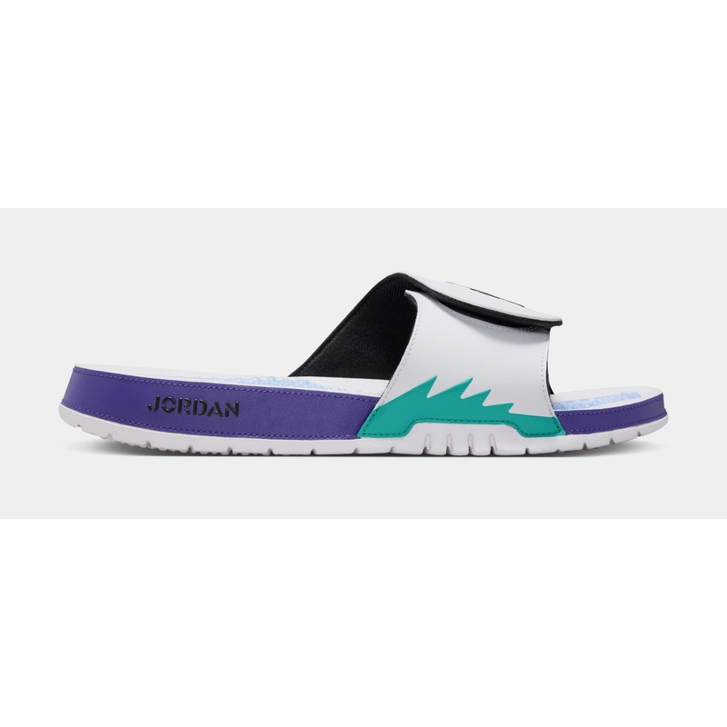 Hydro 5 Retro Slides Mens Sandals (White/New Emerald/Grape Ice/Black)