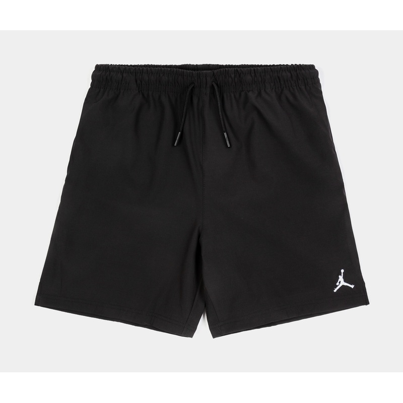 Jumpman Play Woven Grade School Shorts (Black/White)