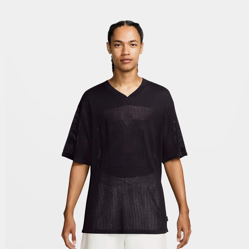 Knit Football Mens Jersey (Off Noir/Dark Smoke Grey)