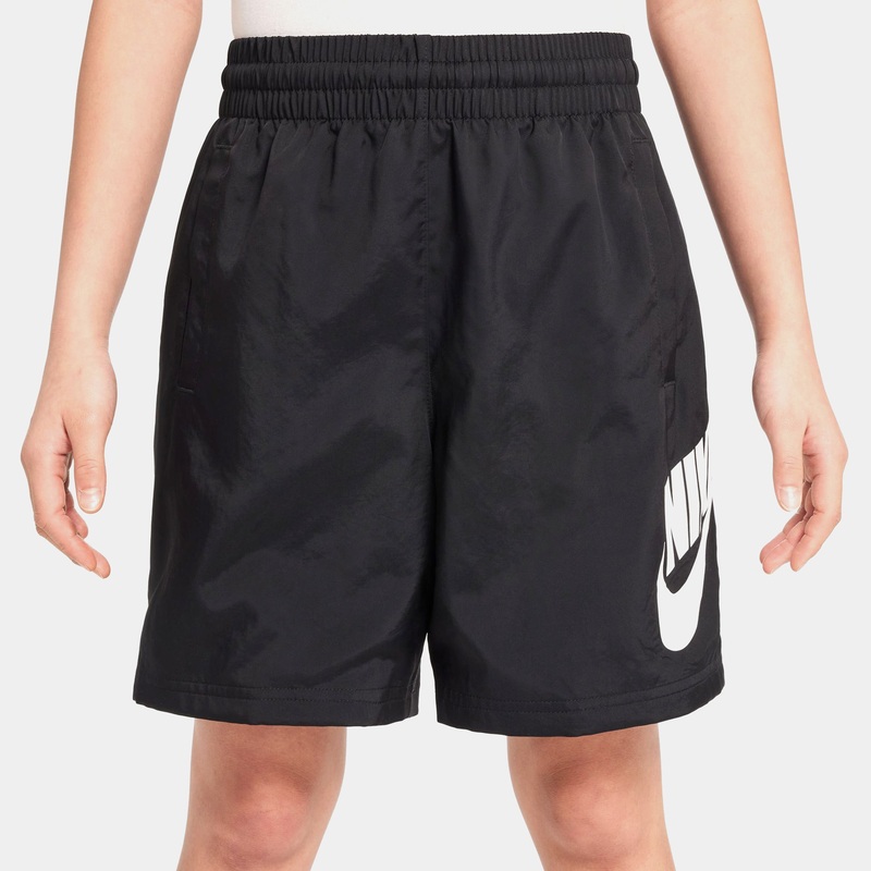 NSW Club 6″ Woven Grade School Shorts (Black/White)