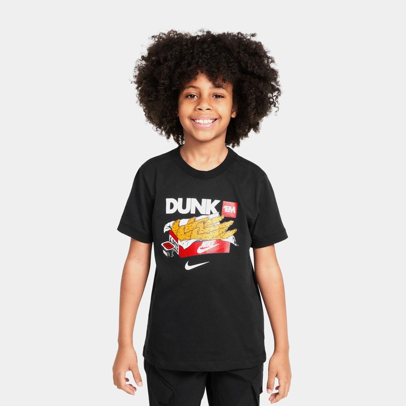 NSW Dunk Grade School Short Sleeve Shirt (Black)