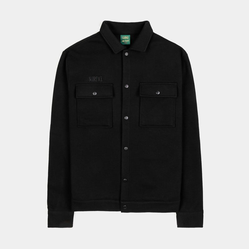SP x Scarface Jacquard Knit Mens Long Sleeve Shirt (Black)