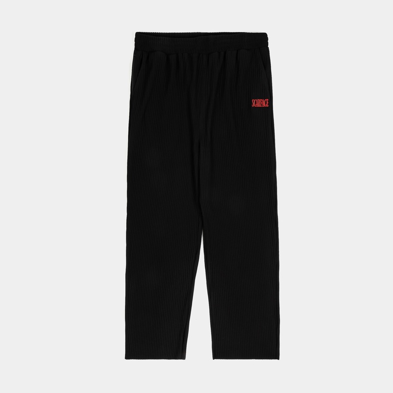 SP x Scarface Logo Pleated Mens Pants (Black/Red)