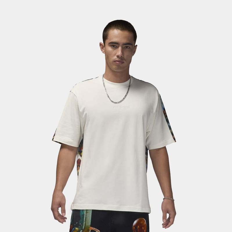 Air 1985 Mens Short Sleeve Shirt (Sail/Red)