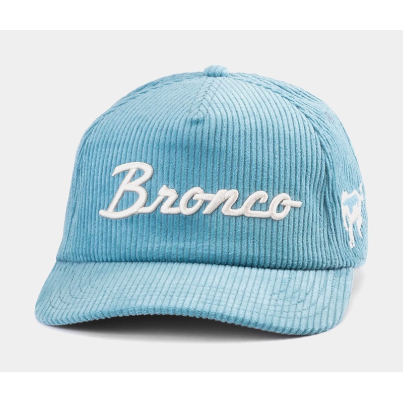 Bronco Balasam Wide Wale Cord Snapback Mens Hat (Blue/White)