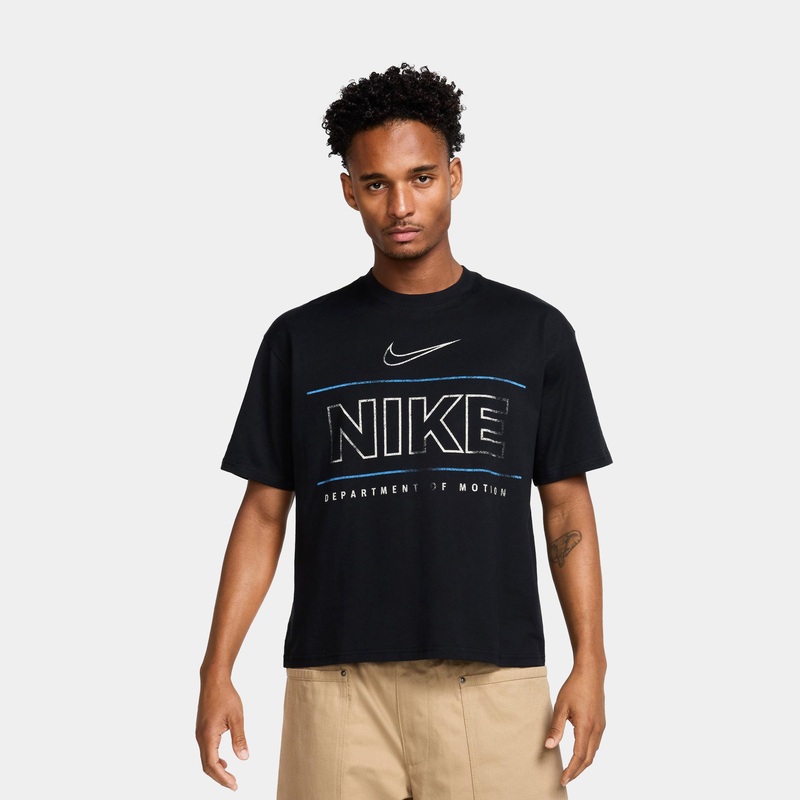 Crop Crew Motion Mens Short Sleeve Shirt (Black/Blue)