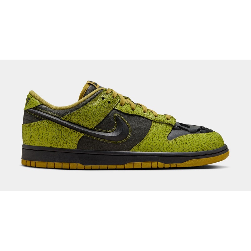 Dunk Low Halloween Skull Mens Lifestyle Shoes (Bright Cactus/Black/Green Curry)