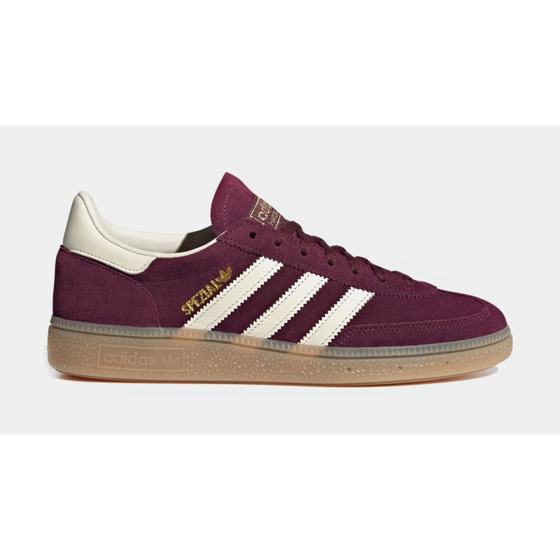 Handball Spezial Womens Lifestyle Shoes (Maroon/Cream White/Gold Metallic)