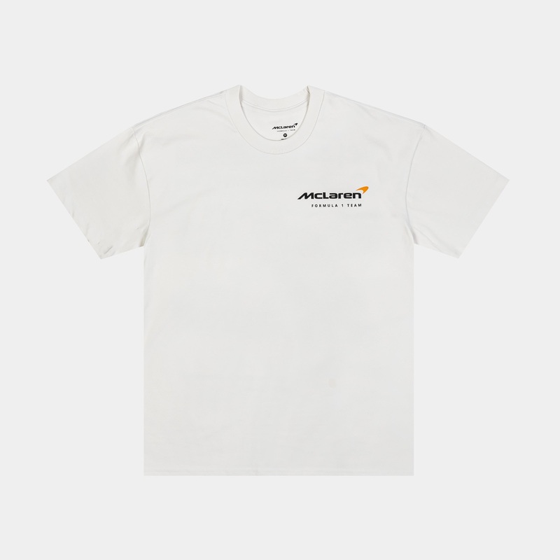 In The Fast Lane Mens Short Sleeve Shirt (Beige/Orange)