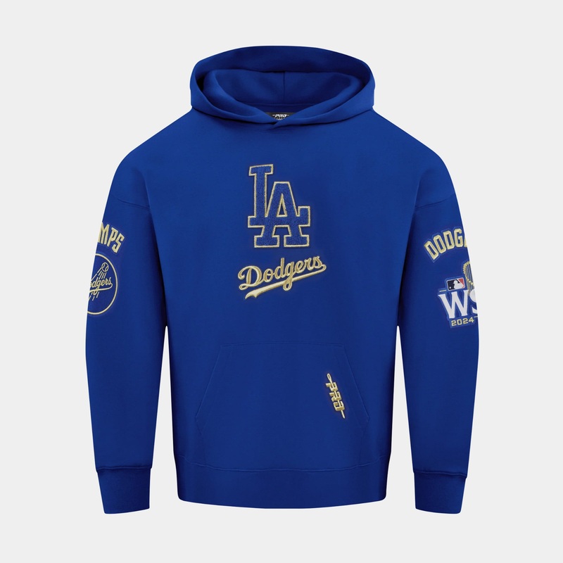 Los Angeles Dodgers World Series 2024 Pullover Mens Hoodie (Blue/Gold)