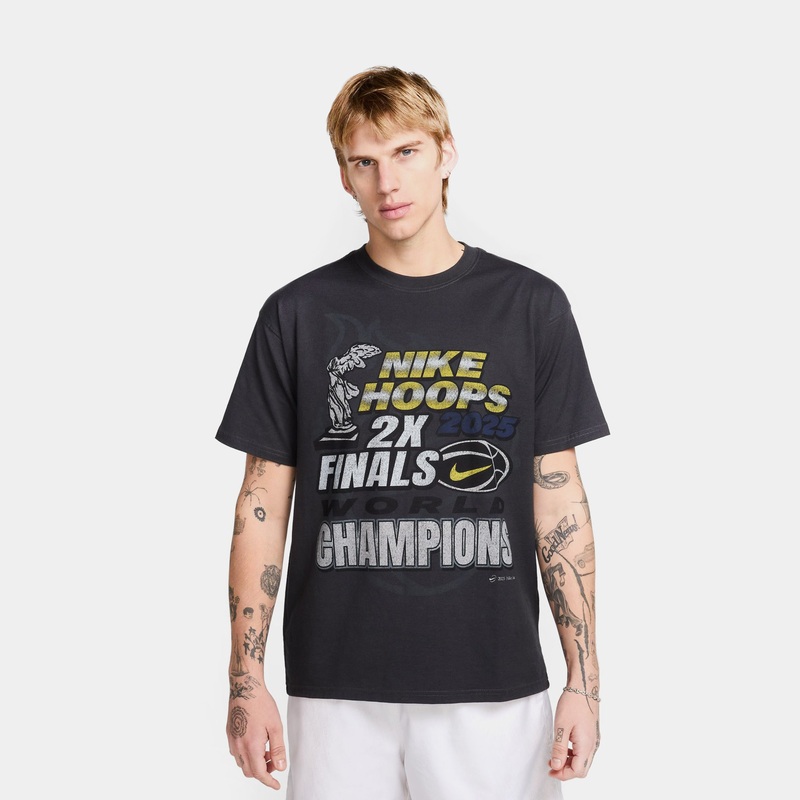 Max 90 Final Champions Mens Short Sleeve Shirt (Black/White)