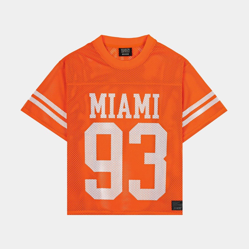 Miami Mesh Mens Jersey (Orange/White)