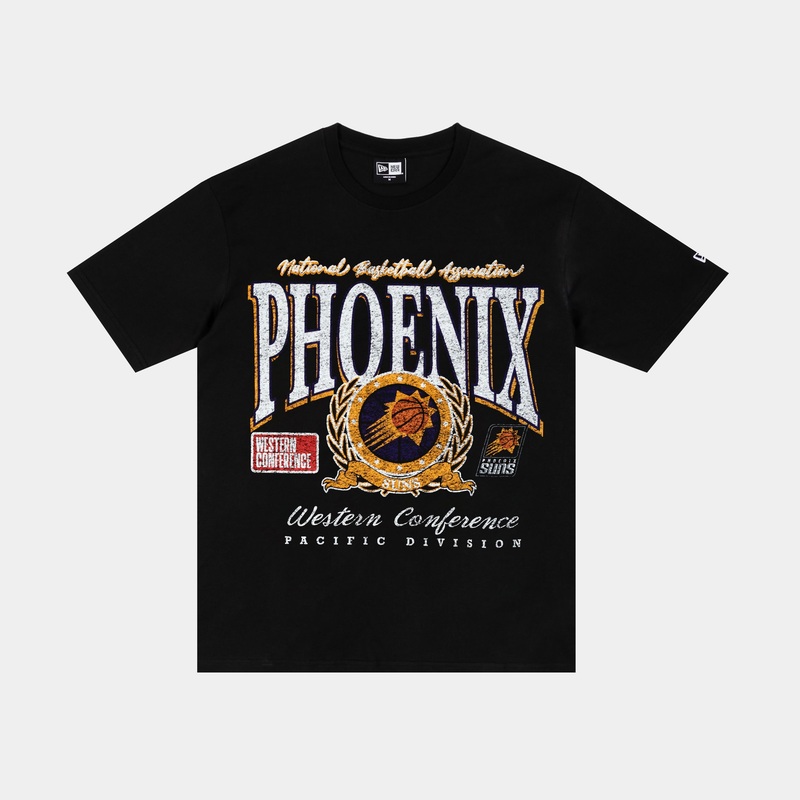Phoenix Suns Oversized Mens Short Sleeve Shirt (Black/White)