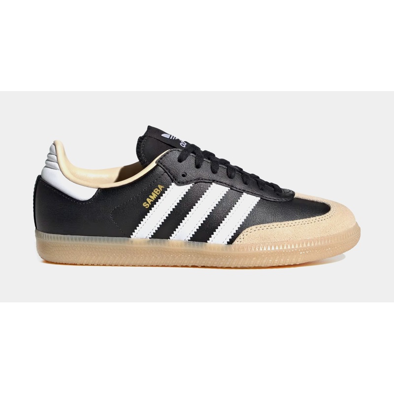 Samba OG Grade School Lifestyle Shoes (White/Black/Beige)