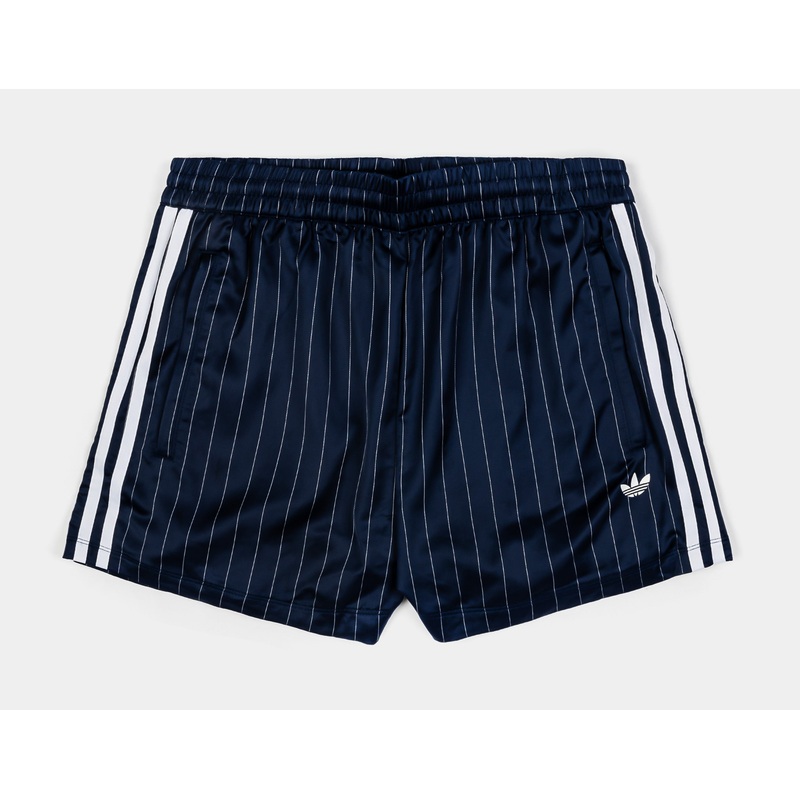 Soccer Summer Satin Womens Shorts (Navy/White)