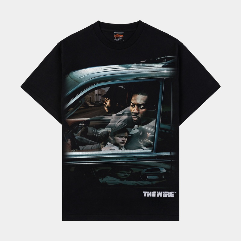 SP x The Wire Key Mens Short Sleeve Shirt (Black)