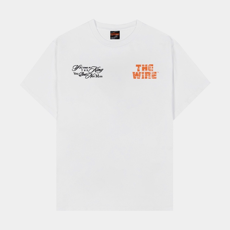 SP x The Wire Miss Mens Short Sleeve Shirt (White/Black)
