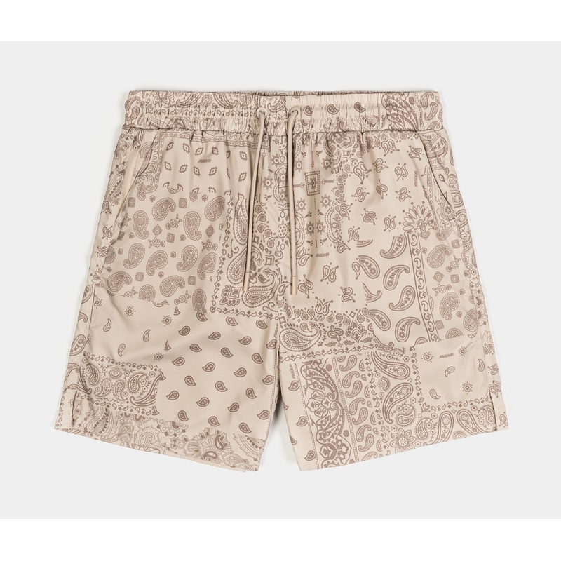 Tonal Paisley Hybrid Mens Shorts (Khaki)