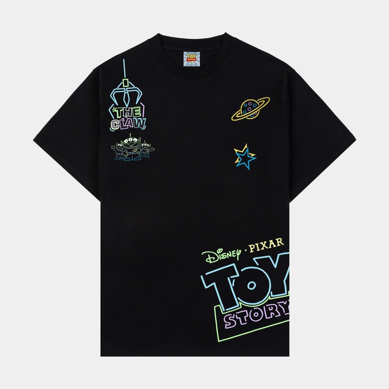Toy Story by  Alien Mens Short Sleeve Shirt (Black/Green)