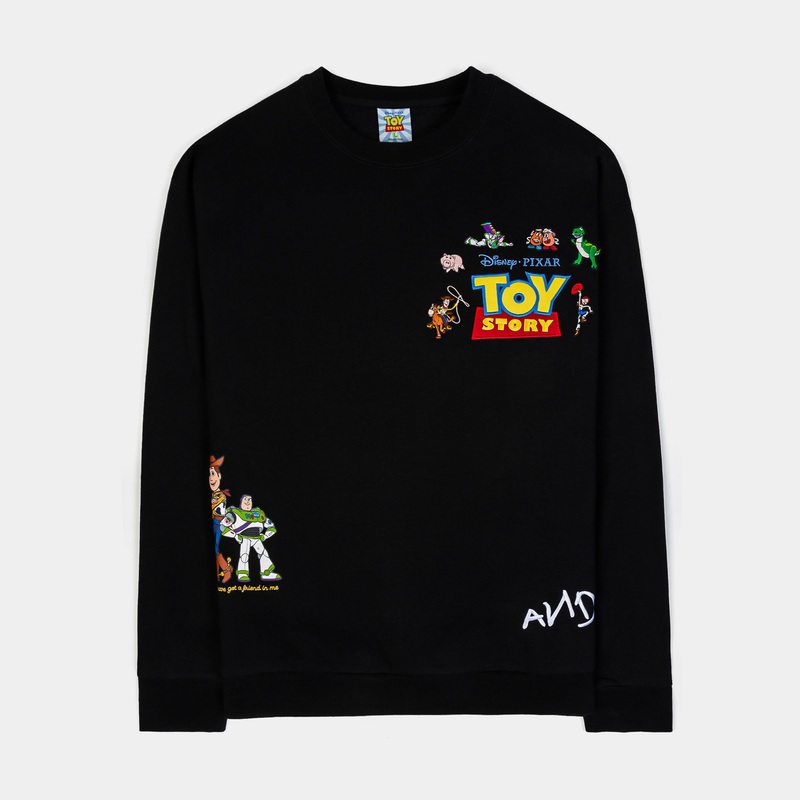 Toy Story By  Andy Mens Crewneck (Black/Yellow)